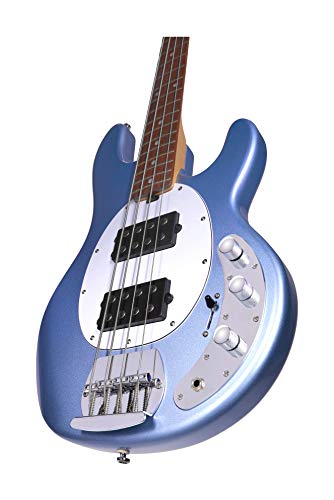 Sterling by Music Man 4 String Bass Guitar, Right, Lake Blue Metallic (RAY4HH-LBM-R1) - Les Beatles, Paul McCartney, John Lennon, RIngo Starr, George Harrison Sterling by Music Man 4 String Bass Guitar, Right, Lake Blue Metallic (RAY4HH-LBM-R1) – Image 7