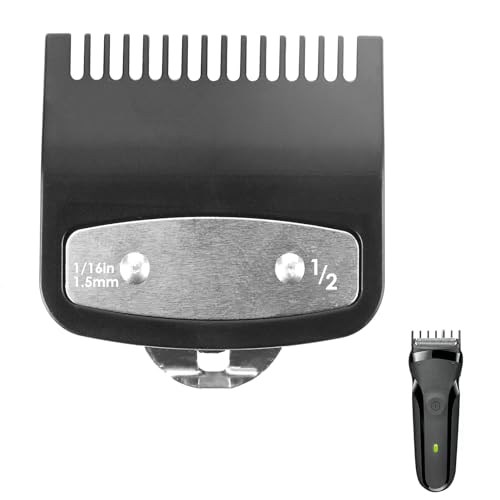 GUGUMO Professional 1/2 Hair Clipper Guards Guides, Metal Coded Cutting Guides Replacement #3354-100 1/16