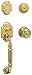 Baldwin 85305.003.FD Canterbury Sectional Trim Dummy Handleset with Colonial Knob, Lifetime Polished Brass