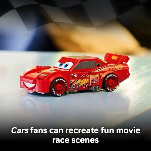 LEGO Speed Champions Lightning McQueen Toy - Disney Pixar Cars Building Blocks for Kids, Boys & Girls, Ages 9+ - Pretend Play Race Car & Bedroom Shelf Display - 77255 — view 2