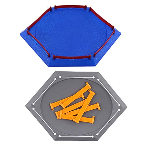 Autone Burst Gyro Arena Disk, Exciting Duel Spinning Top Stadium Battle Plate Toy Accessories Boys Gift Kids Toy (C) - Thumbnail 4