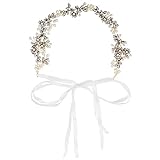 Kristall Stirnband, Gold Retro Brautjungfer Haar Band Perle Strass Handarbeit Metall Und Veranstaltungsräume Stirnband, Mode Tiaras Headpieces Hochzeit Braut Mädchen Haare Zubehör Festival Geschenke