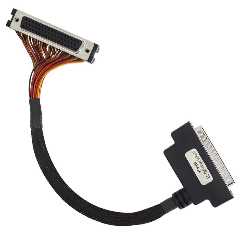 DB 50Pin Male to Female Straight Ribbon Cable with Molded Female Connector 0.5 Meter