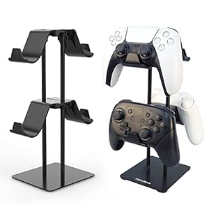Monzlteck Desktop Controller Holder for PS4/PS5/Xbox ONE/Switch Pro/Headset, Controller Organizer,Gaming Accessories