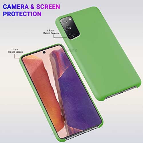Image of LIRAMARK Liquid Silicone Soft Back Cover Case for Samsung Galaxy Note 20 (Mint Green)