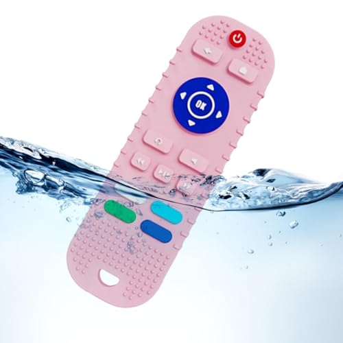 リモートテザートイ、リモートコントロール形状の歯が生えるおもちゃ | テレビのリモートチューおもちゃ - フリーズ可能なコントローラーの歯が生える備品、食器洗い機安全、赤ちゃんのために歯茎を和らげる3?6ヶ月