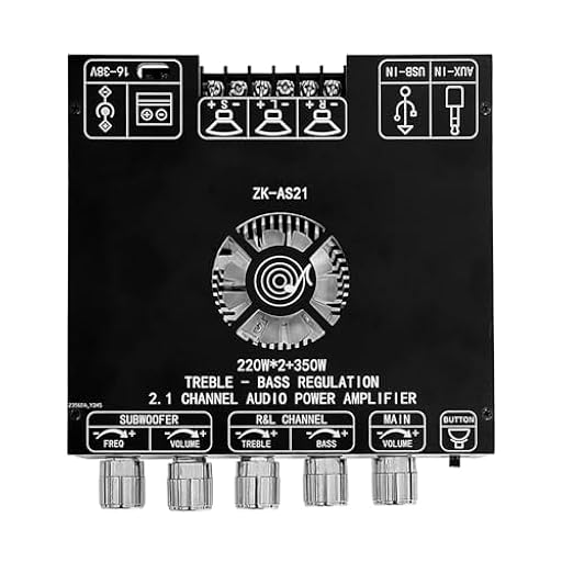 DollaTek 2.1 Placa amplificadora de potencia Bluetooth con chip TPA3255 220W x 2+350W Módulo amplificador de audio con altavoz Bluetooth | Ya disponible en tu tienda friki favorita! En mundofriki.es!