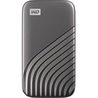WD My Passport SSD 4 TB mobiler SSD Speicher (NVMe-Technologie, USB-C und USB 3.2 Gen-2 kompatibel, Lesen 1050 MB/s, Schreiben 1000 MB/s) Space-Grau – Ansicht 4