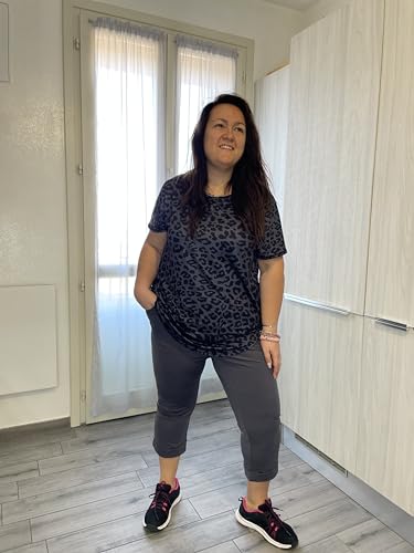 FOREYOND Plus Size Capri Pants for Women Pull on Dress Pants Tummy Control with Front & Back Pockets 4-Way Stretch3