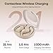 Linsoul Kiwi Ears Spark OWS Open Ear Wireless Earbuds, Bluetooth 5.2 Gaming Earbuds, with Silicone Earhook, 21H Playtime, Wireless Charging for Sports Workout Running