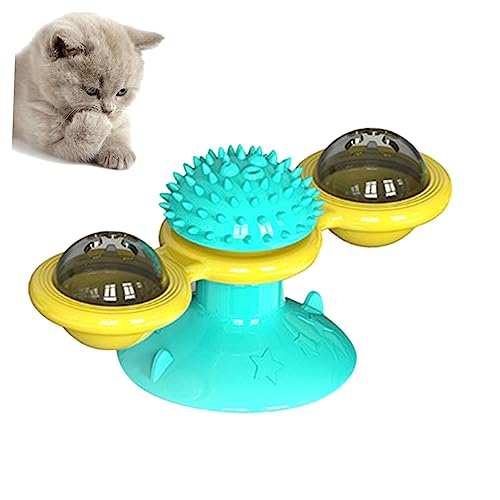 SEWACC 風車 猫 おもちゃ 子猫 爪とぎ インタラクティブ 猫 爪とぎ 猫用 室内 猫 ティーザー 猫 風車 おもちゃ 猫 猫 遊ぶ おもちゃ ランダムカラー