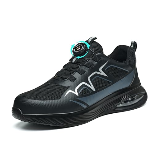 MIEHUIAI Chaussures de Sécurité Hommes Femme Basket de Securite Légère Chaussures de Travail...