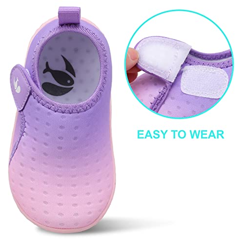 Image of FEETCITY Boys Girls Water Shoes Kids Aqua Socks Quick Dry Barefoot for Beach Swimming Pool