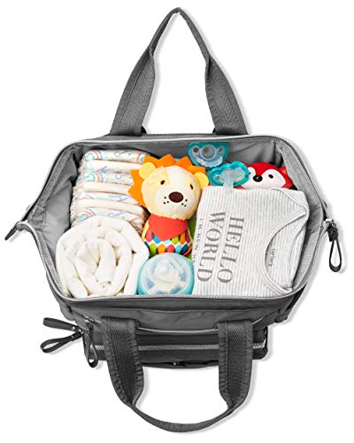 Bolsa Maternidade Main Frame Cinza Grafite, Skip Hop, Cinza