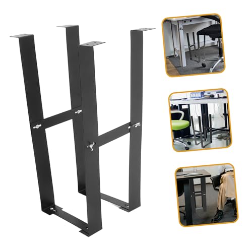 Soporte para CPU de escritorio negro de acero para montaje bajo escritorio para PC torre miniatura 7
