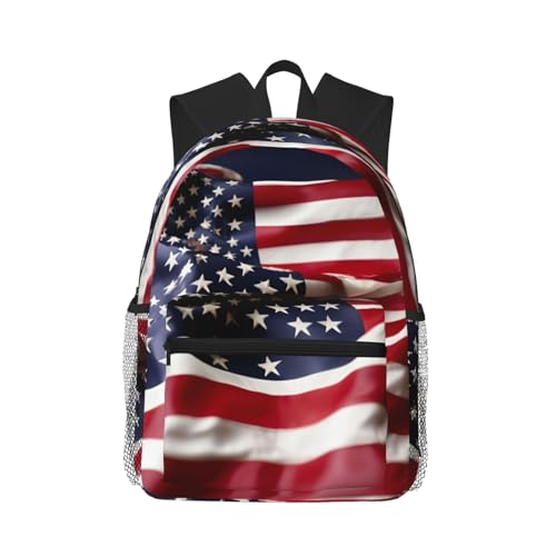 Sac à dos homme et femme noir grand volume style américain pompiers avec sangles confortables