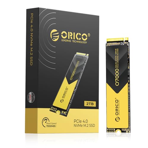 ORICO 07000 2TB PCIe 4.0 NVMe M.2 SSD　新品 ORICO 2TB NVMe SSD PCIe 4.0- Up to 7000MB/s, M.2 2280 PCIe 4.0X4