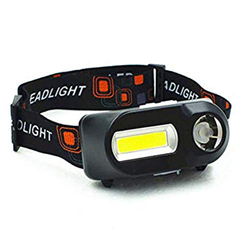 AeeYui Lampe Frontale Rechargeable, avec Câble USB et 18650 Batteries, Etanche, Lampe Frontale Puissante LED 6 Modes d’Eclairage, Réglable