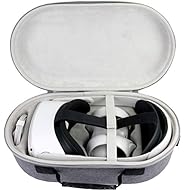 Este bolso duro portátil oculus Quest 2 VR está hecho de Eva y es resistente a las caídas y al agua. Este paquete duro Quest 2 protege de daños a sus gafas virtuales reales oculus Quest 2. El interior está hecho de terciopelo de alta calidad. La estr...
