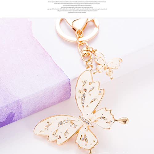 Key Chain ,Car Keychain For Men And Women,Butterfly Keychain,Multifunctional Keychain,Cute Accessories For Women,White #TOP6