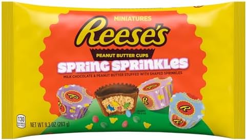 Amazon.com : Reese's, Easter Spring Sprinkles Peanut Butter Cup ...