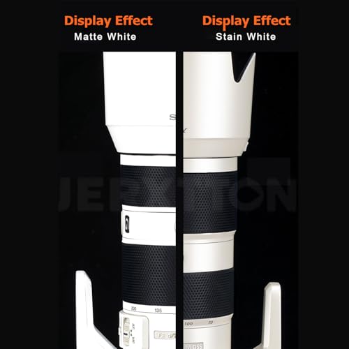Piel Protectora para Lente de Cámara Sony FE 70-200mm F4 GM II - Adhesivo Decorativo Antidesgaste, Ultrafino y Reutilizable (Blanco Mate) miniatura 3