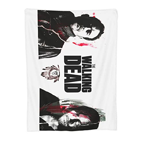 ブランケット 厚手 毛布 ウォーキング・デッド The Walking Dead ひざ掛け 大判 冷房対策 掛け毛布 あったか 静電防止 フランネル 毛玉なししわ防止 ふわふわ オフィス 洗える 軽量 四季適用 おしゃれ シングル 40"X30"