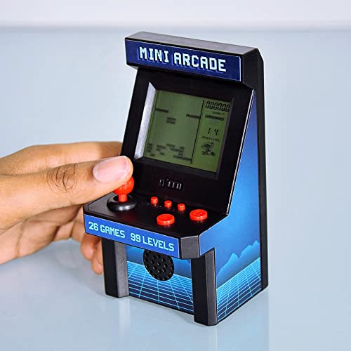Out of the blue Mini Arcade Spielautomat Retro mit 26 Spielen, Spielkonsole Spielen Spielzeug