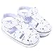 Geagodelia Sandali Estivi per Neonato per Bambina Scarpine Casual per Presepe Morbide Prewalker (Bianco, 6-12 mesi)