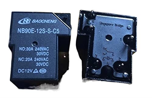 Relé NB90E-12S-S-C5 de 5 pines interruptor electromecánico de 12V DC para control de circuitos 2