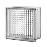 Seves Glass Block | 12 x 12 x 4 Cross Rib Glass Block | Decorative Glass Block for Home Improvement | Enhances Privacy & Light | Ideal for Windows, Walls & Showers | Durable & Stylish Design