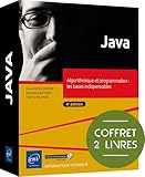  Java - Coffret de 2 livres - Algorithmique et programmation : les bases indispensables (4e édition)