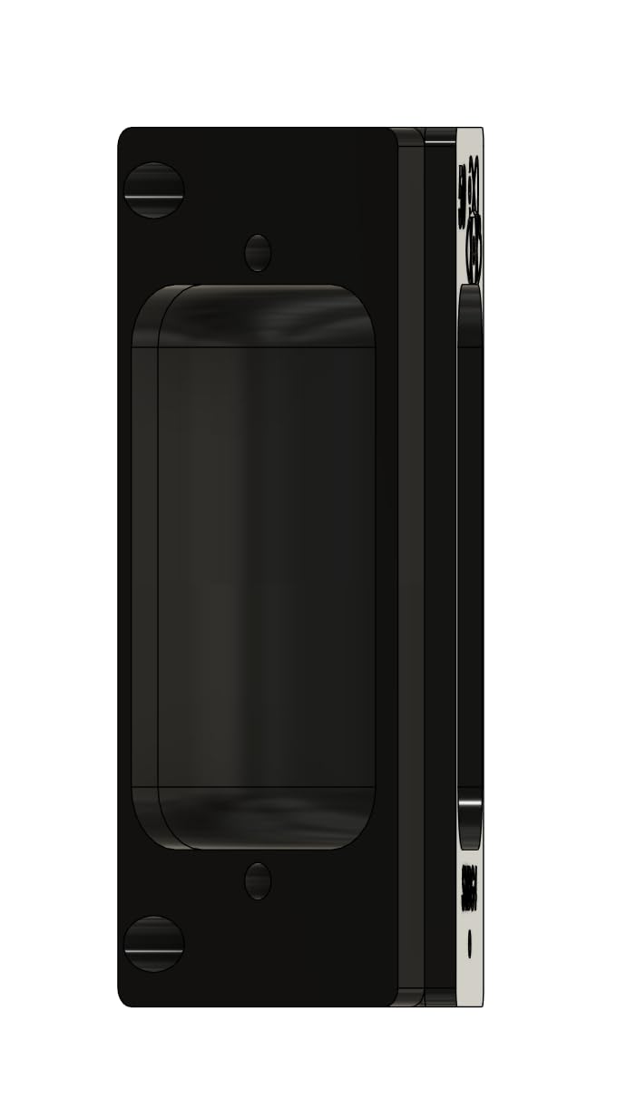Angled Doorbell Wedge Mount Bracket compatible with Aqara G4 G410 Smart Video Doorbell (Black, 50-Degree)