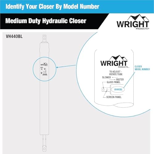 Ferme-porte hydraulique Wright Products VH440SB finition luxe - 8