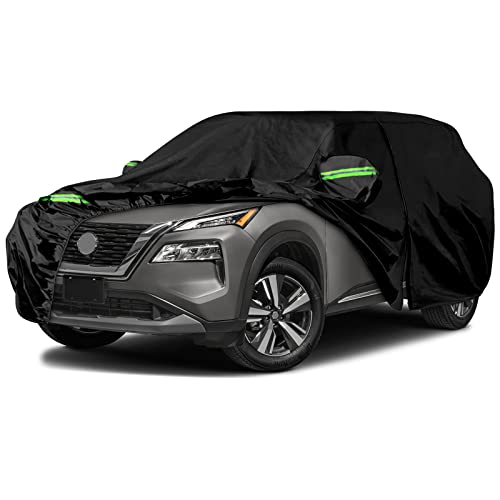 Image of Waterproof Car Covers Replace for 2008-2025 Nissan Rogue, 6 Layers All Weather Custom-fit Car Cover with Zipper Door & Windproof Bands for Snow Rain Dust Hail Protection (Rogue)