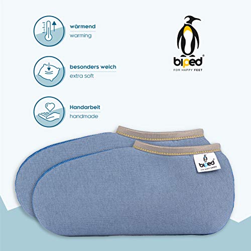 biped Stiefelsocken PINGUIN - wärmende Socken für Gummistiefel, für Freizeit und Beruf - Füßlinge für Damen und Herren als Hausschuh Ersatz oder Gästeschlappen - made in Germany - z2743(39-40)