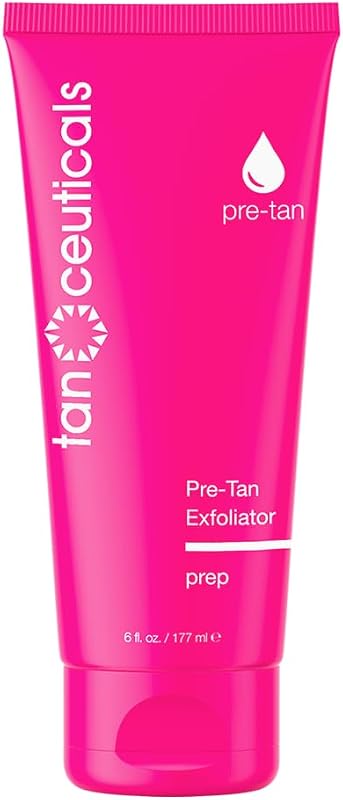 Esfoliante pré-bronzeamento Tanceuticals com damasco, açaí e vitamina E, fragrância de coco, 180 mL