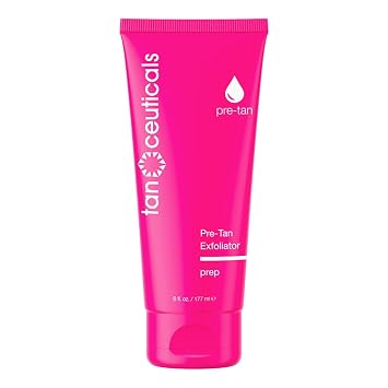 Tanceuticals Pre-Tan Exfoliator Scrub - Smooth, Soften & Prepare Your Skin - Naturally Exfoliating Apricot - Enriched with Acai Berry & Vitamin E - Coconut Scent, 6 FL oz