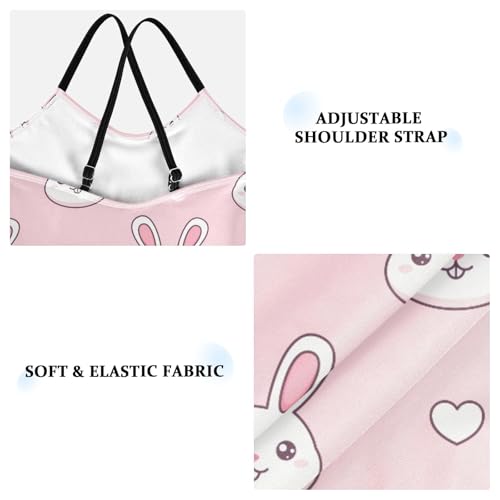 Rabbit Heads Hearts Girls Swimsuit One Piece Bathing Suit for Baby Girls' Swimwear 3-10T3