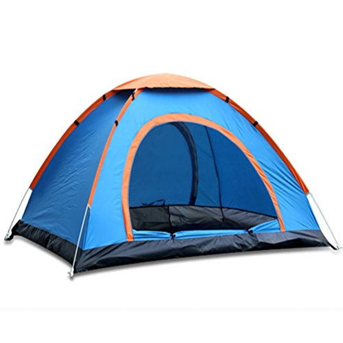 Campfine Tiendas al aire libre fáciles al aire libre para 2-3 personas Deportes Cámping Senderismo Pesca Tienda de viaje con bolsa de transporte (azul)