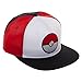 Bioworld Pokemon Adult Pokeball Adjustable Hat with Pre-Curved Bill Multi