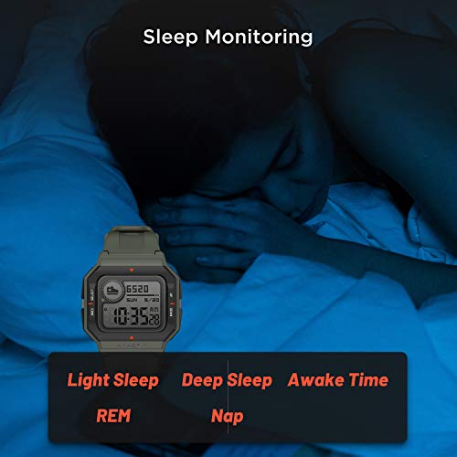 Image of Amazfit Neo Smart Watch, Retro Design, 28-Day Battery Life, Always-on Display, 5ATM Water Resistant, Lightweight, 4 Physical Buttons, Heart Rate, Sleep Monitor (Green)