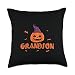 Pumpkin Witch Hat Grandson Family Matching Halloween Costume Throw Pillow