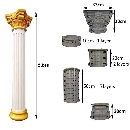 UiEvents.com 24 Inches Gold Large 5-Arm Metal Candelabra for Wedding Centerpieces