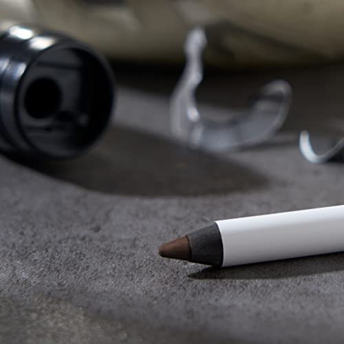 Image of Julep Makeup Pencil Sharpener (Torpedo) + When Pencil Met Gel Sharpenable Multi-Use Longwear Eyeliner, Rich Brown