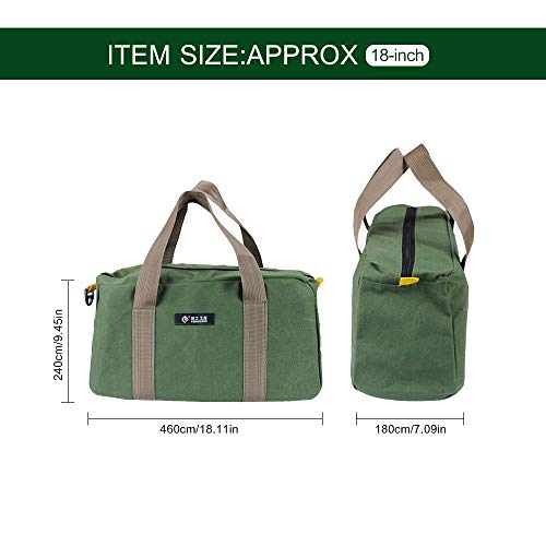 Lasamot Bolsa de armazenamento de ferramentas de manutenção resistente ao desgaste grande e espessa,