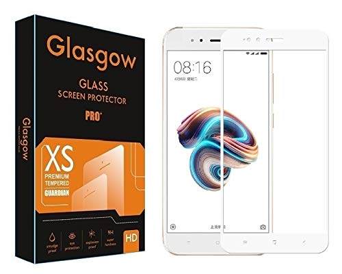 Glasgow |For Mi A1 | Tempered Glass Screen Protector Guard | Full Glue Curved Tempered Glass | Bubble Free Installation | Gorilla - White (B07WDCNS7G) Amazon Price History, Amazon Price Tracker