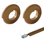 Xafrstyu Cable Trunking Kit, Electrical Cable Trunking with Self Adhesive, Trunking for TV Cables, Decorative Self-Adhesive Cable Cover (2M,Brown)