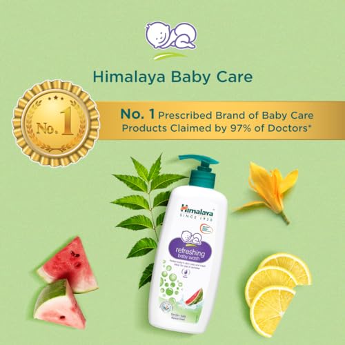 Image of Himalaya Refreshing Baby Wash 400ml | No tears formula |with Watermelon, Neem & Lemon| Keeps baby's skin cool & fresh (Pack of 6)
