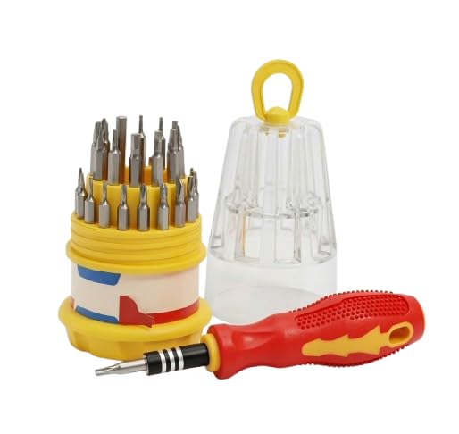 Image of SP Electron JACKLY 31-in-1 Precision Screwdriver Set with Magnetic Bits & Storage Case - Multi-Purpose Tool Kit for Mobile, Laptop, Watch, Camera, Eyeglass Repair